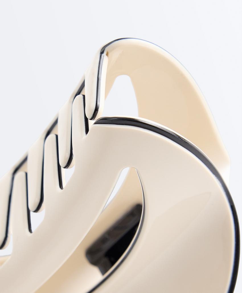 Большая заколка для волос с Piping