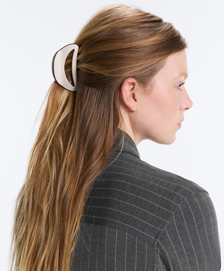 Большая заколка для волос с Piping