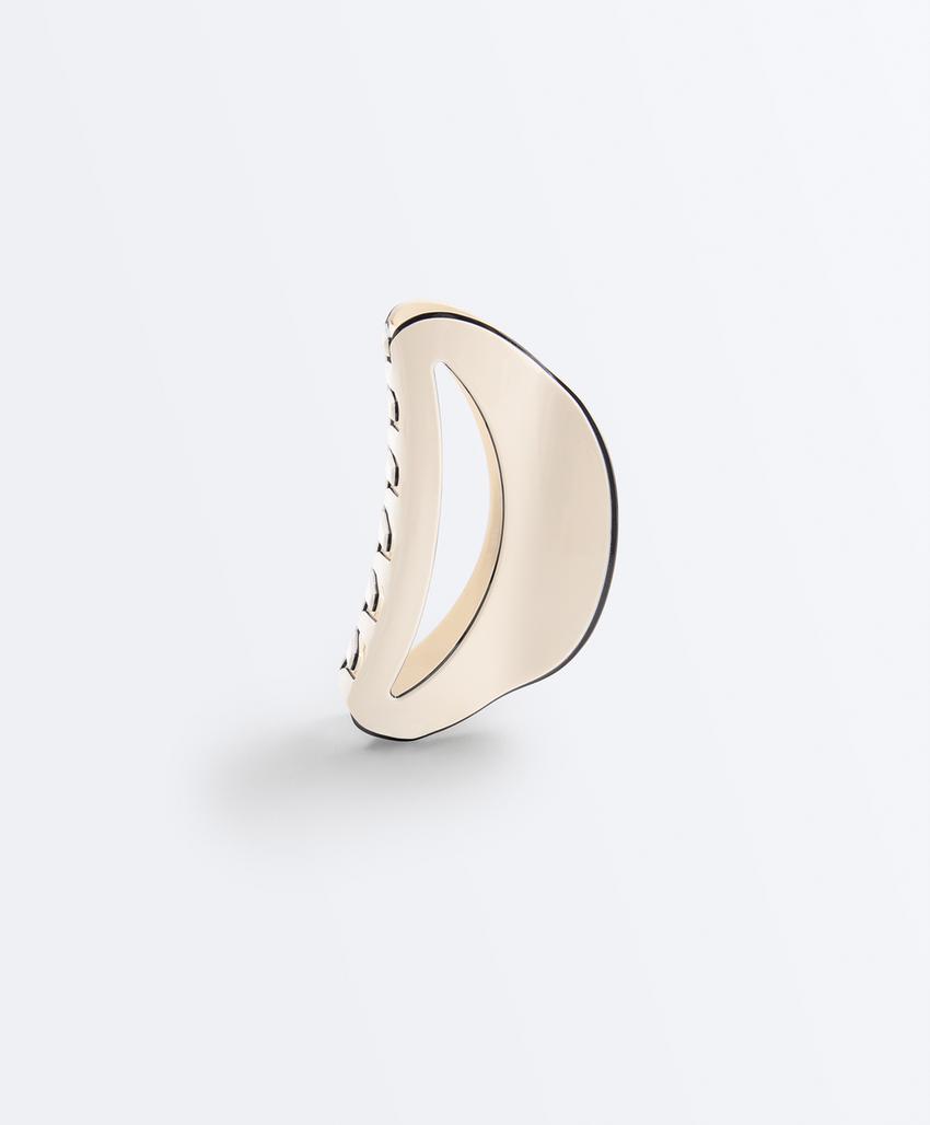 Большая заколка для волос с Piping