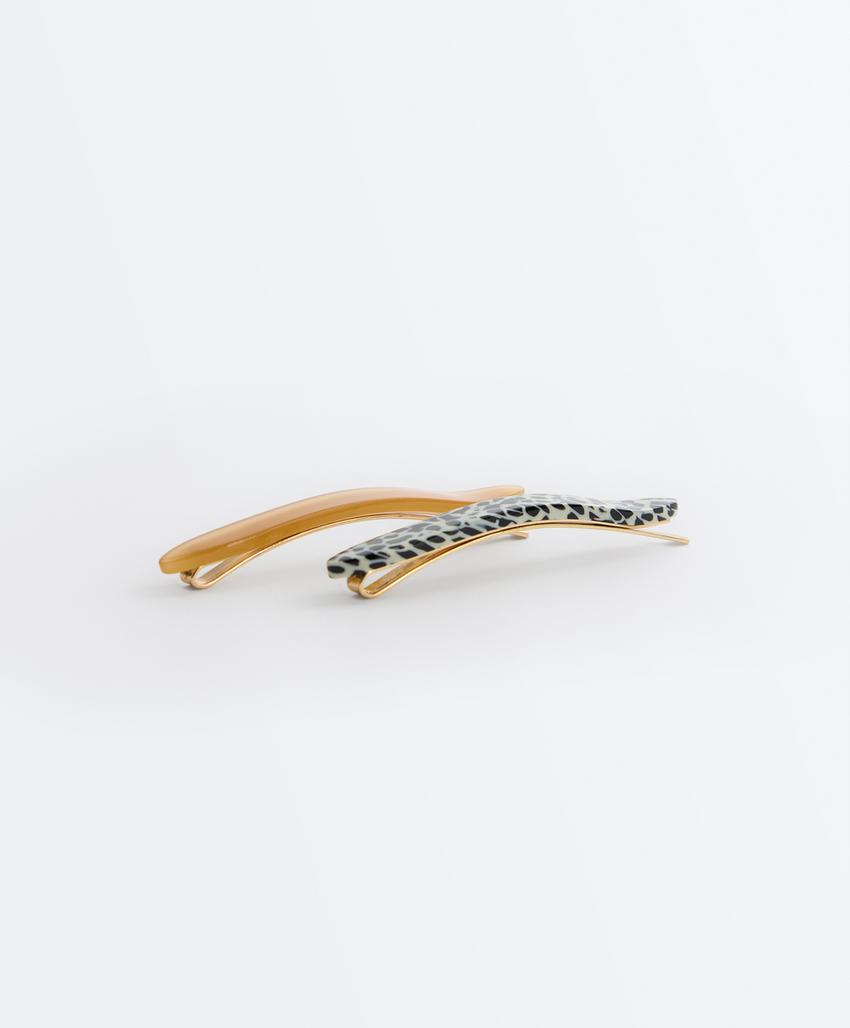 2 заколки для волос с принтом