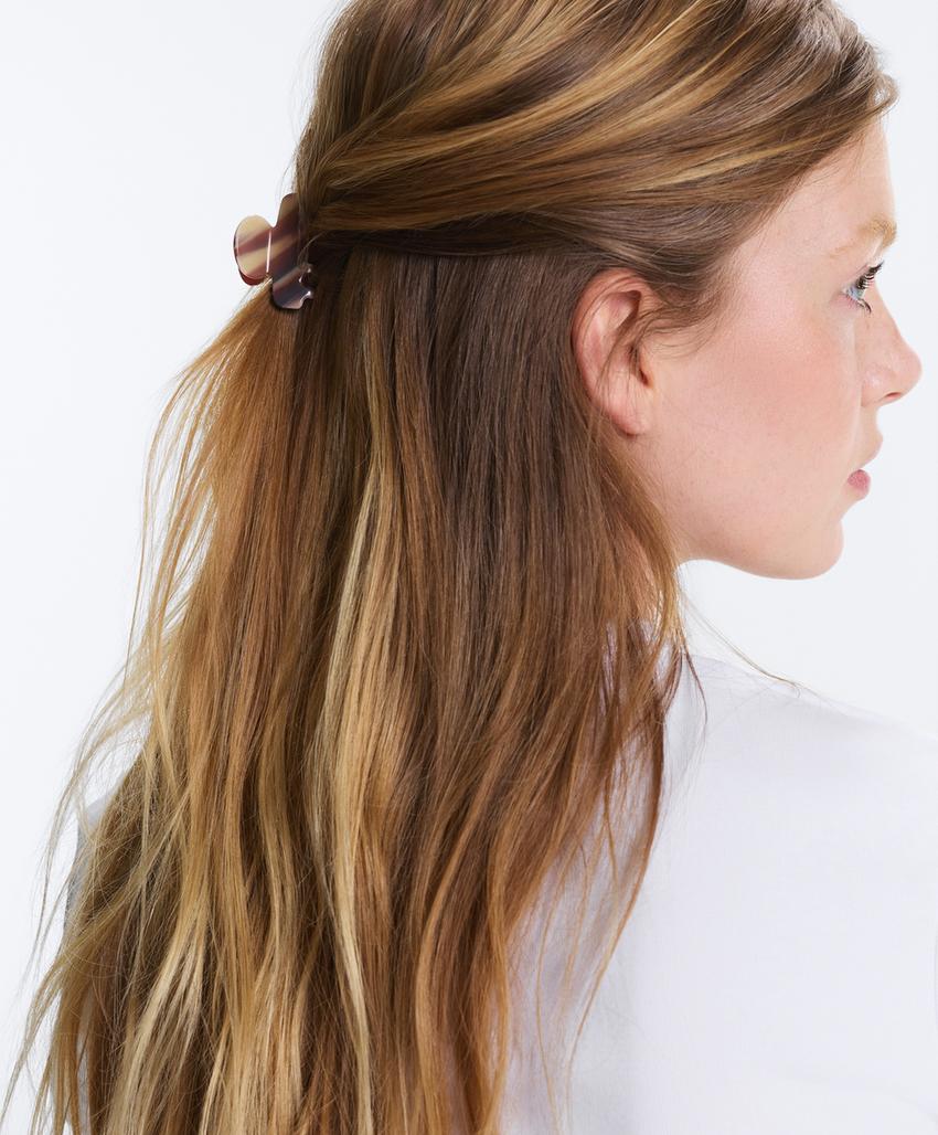 2 средних заколки для волос с принтом