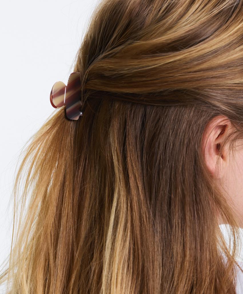 2 средних заколки для волос с принтом