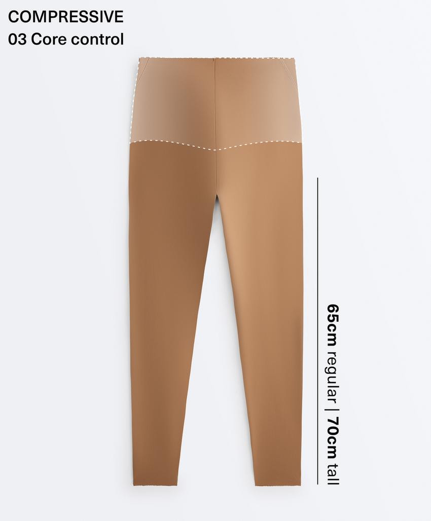 Легинсы Compressive Core Control с завышенной талией, длиной до щиколотки