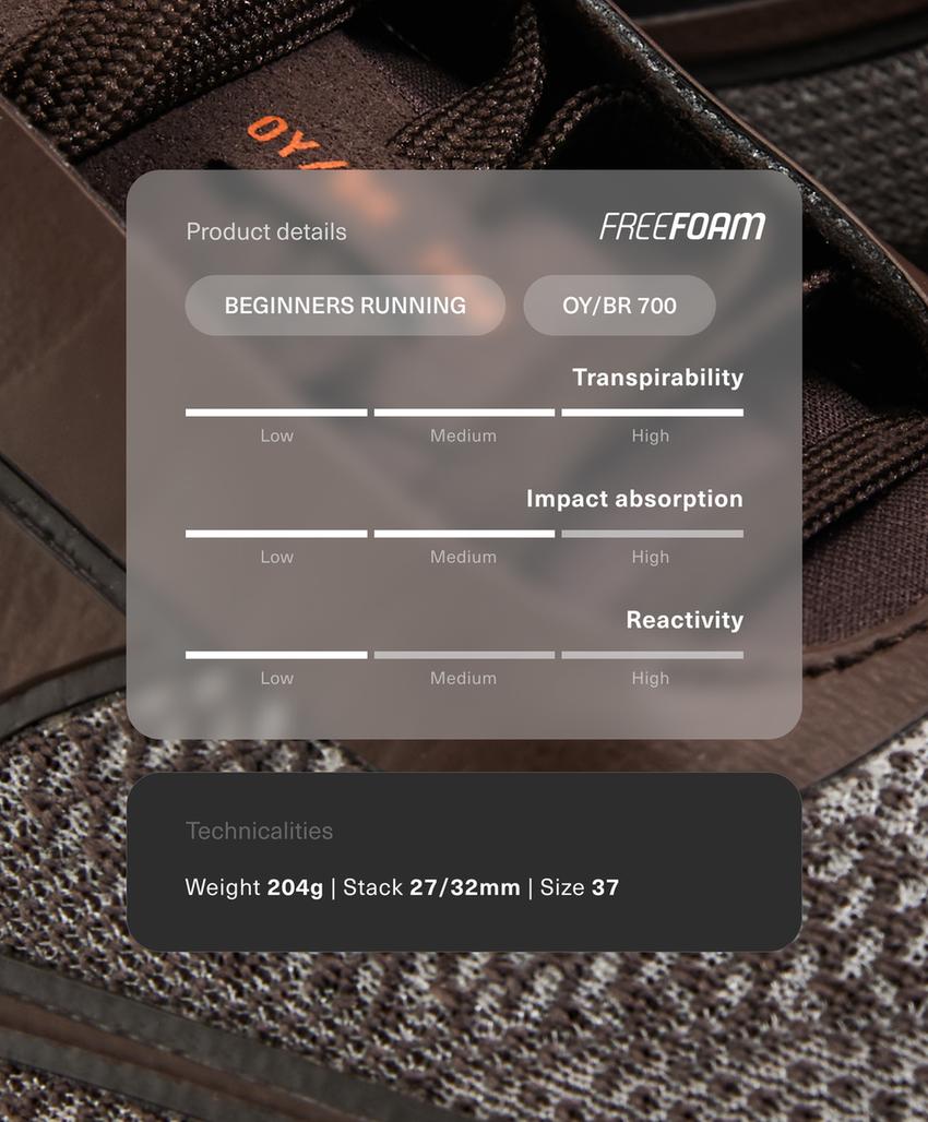 Тапочки для бега OY/BR 700