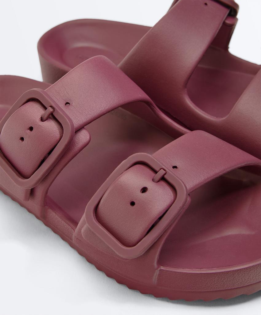 Сандалии с двойной пряжкой для пляжа