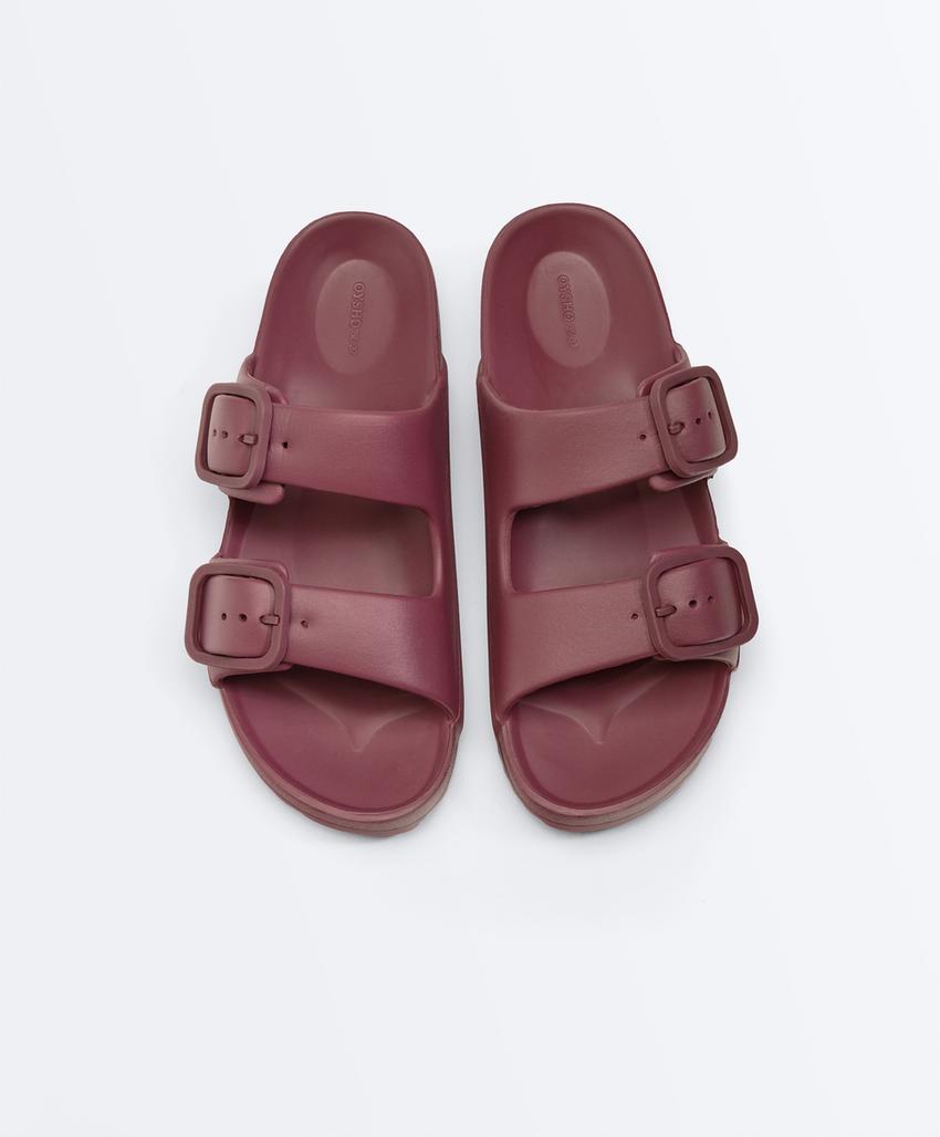 Сандалии с двойной пряжкой для пляжа