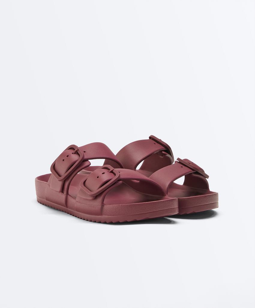 Сандалии с двойной пряжкой для пляжа