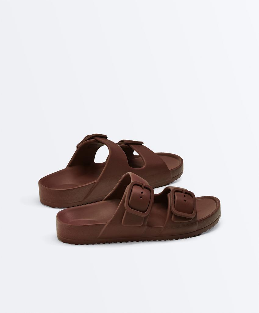 Сандалии с двойной пряжкой для пляжа