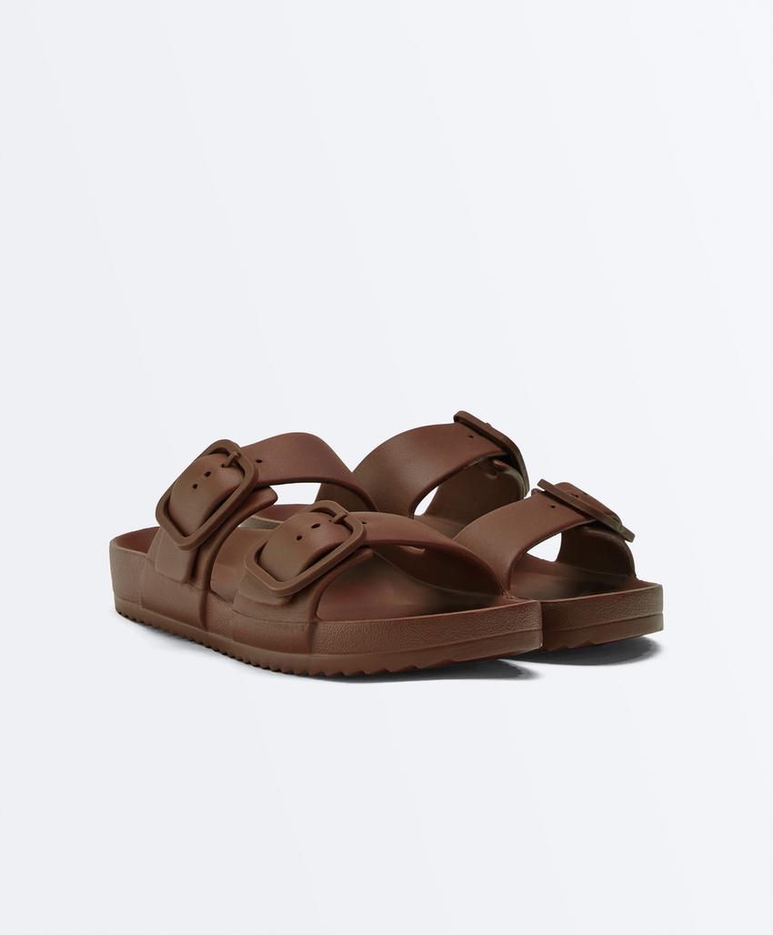 Сандалии с двойной пряжкой для пляжа