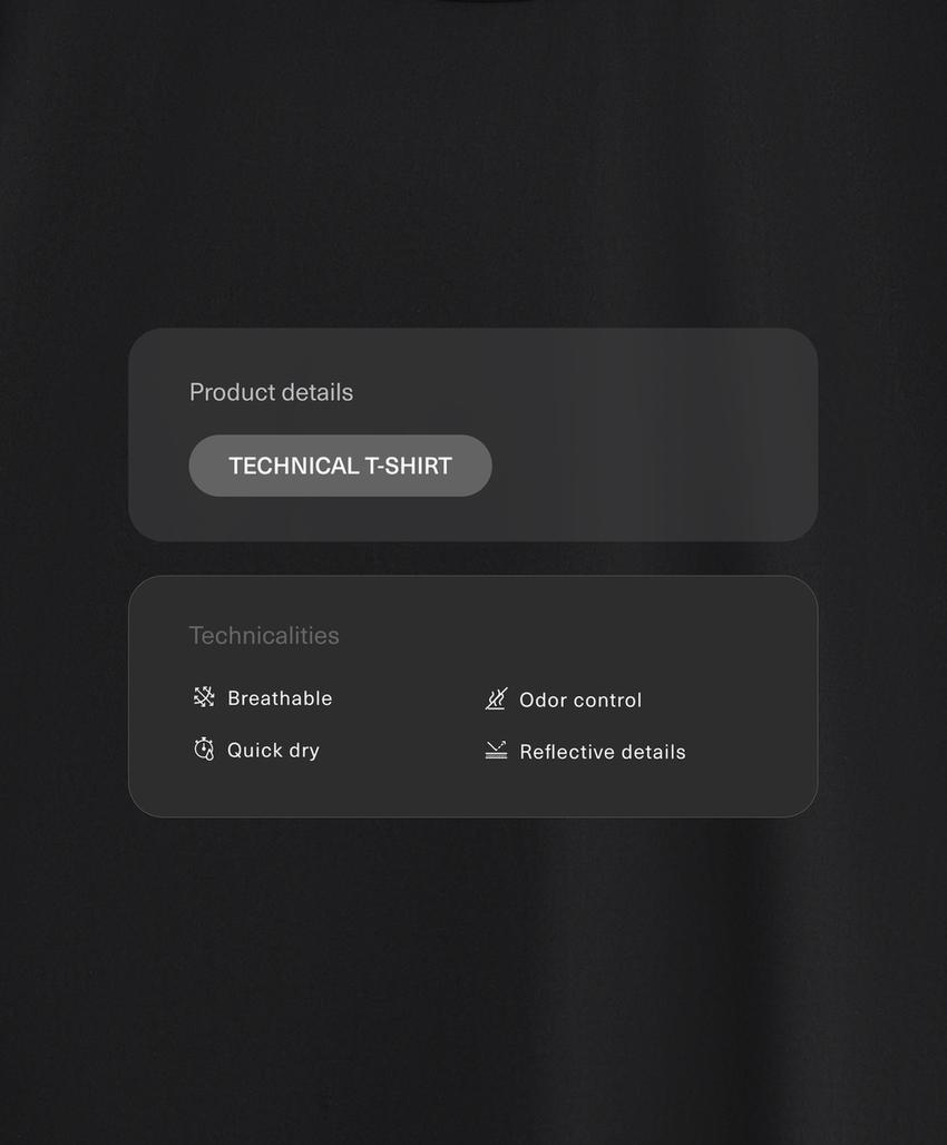 Техническая футболка с короткими рукавами