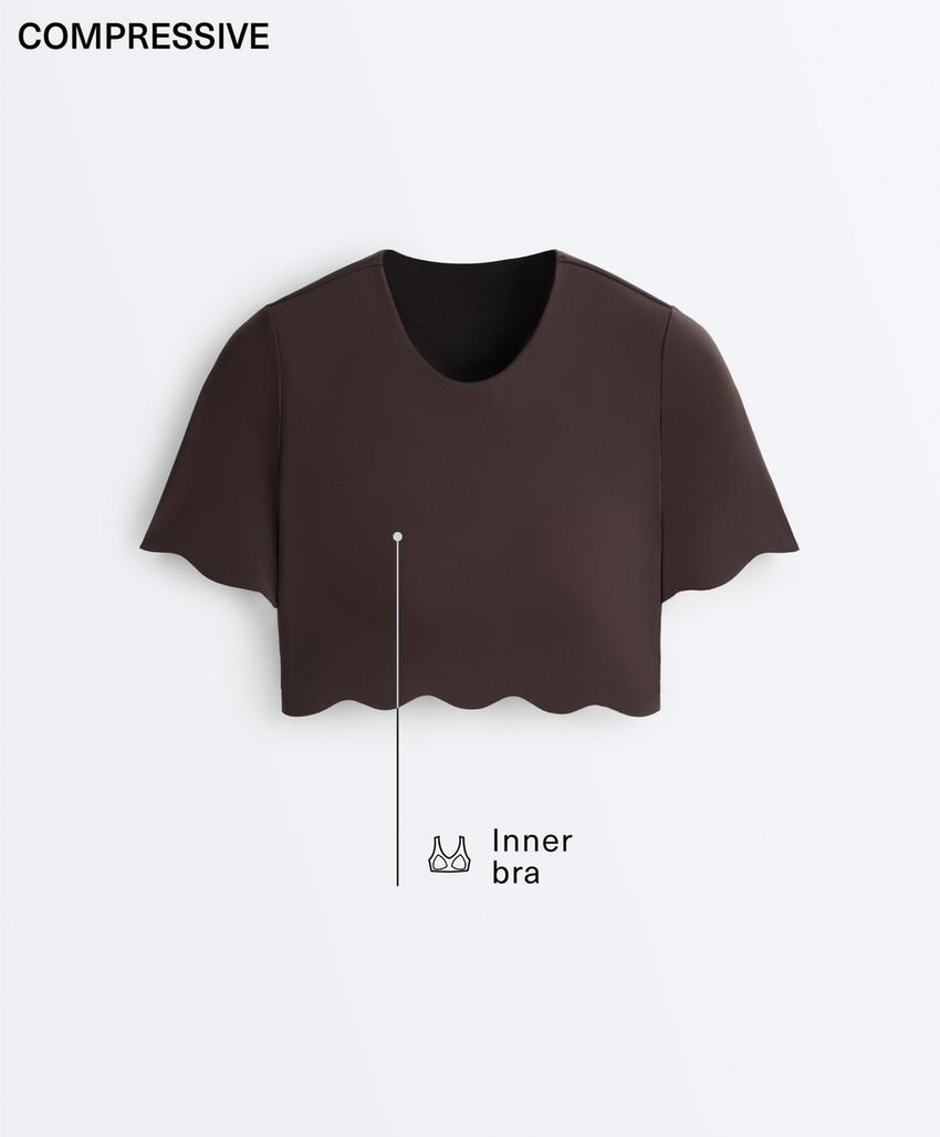 Майка - топ Compressive ondulado