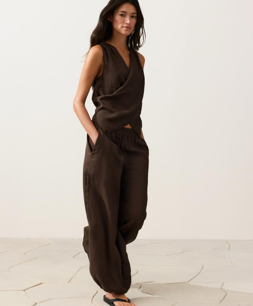 Top на запах из 100%-го льна