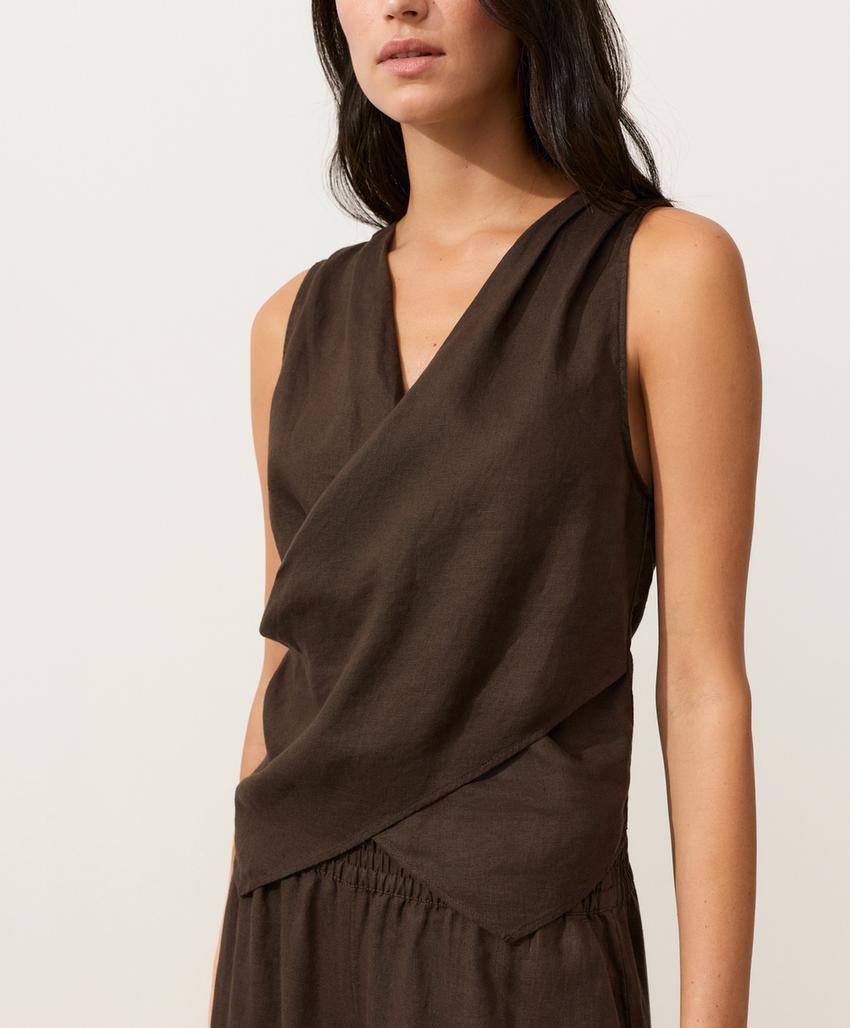 Top на запах из 100%-го льна