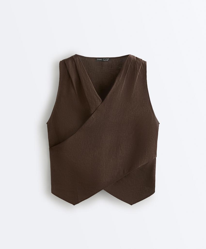 Top на запах из 100%-го льна