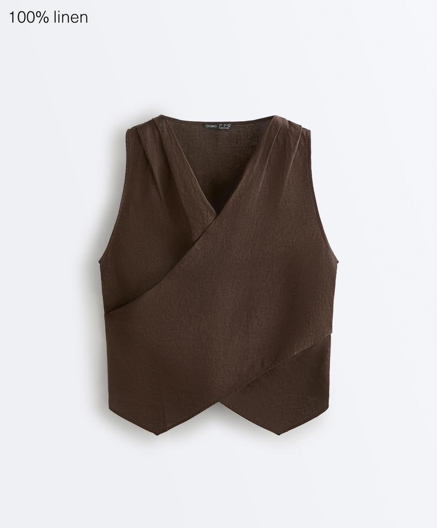 Top на запах из 100%-го льна