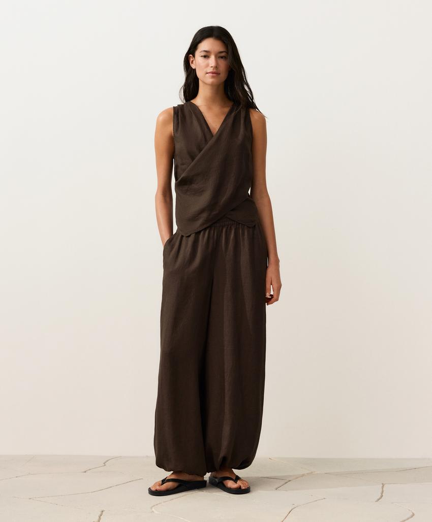 Top на запах из 100%-го льна