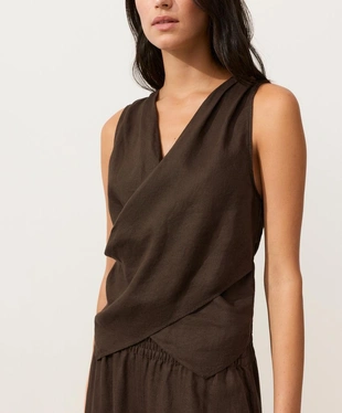 Top на запах из 100%-го льна- Заказать в России