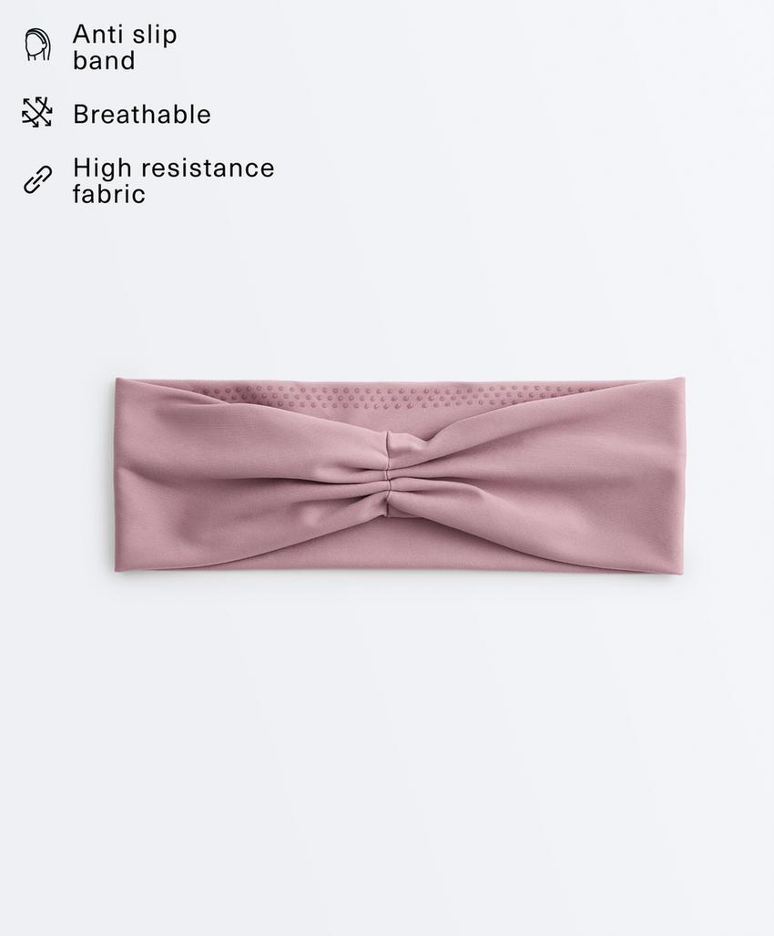 Спортивная повязка для волос с драпировкой