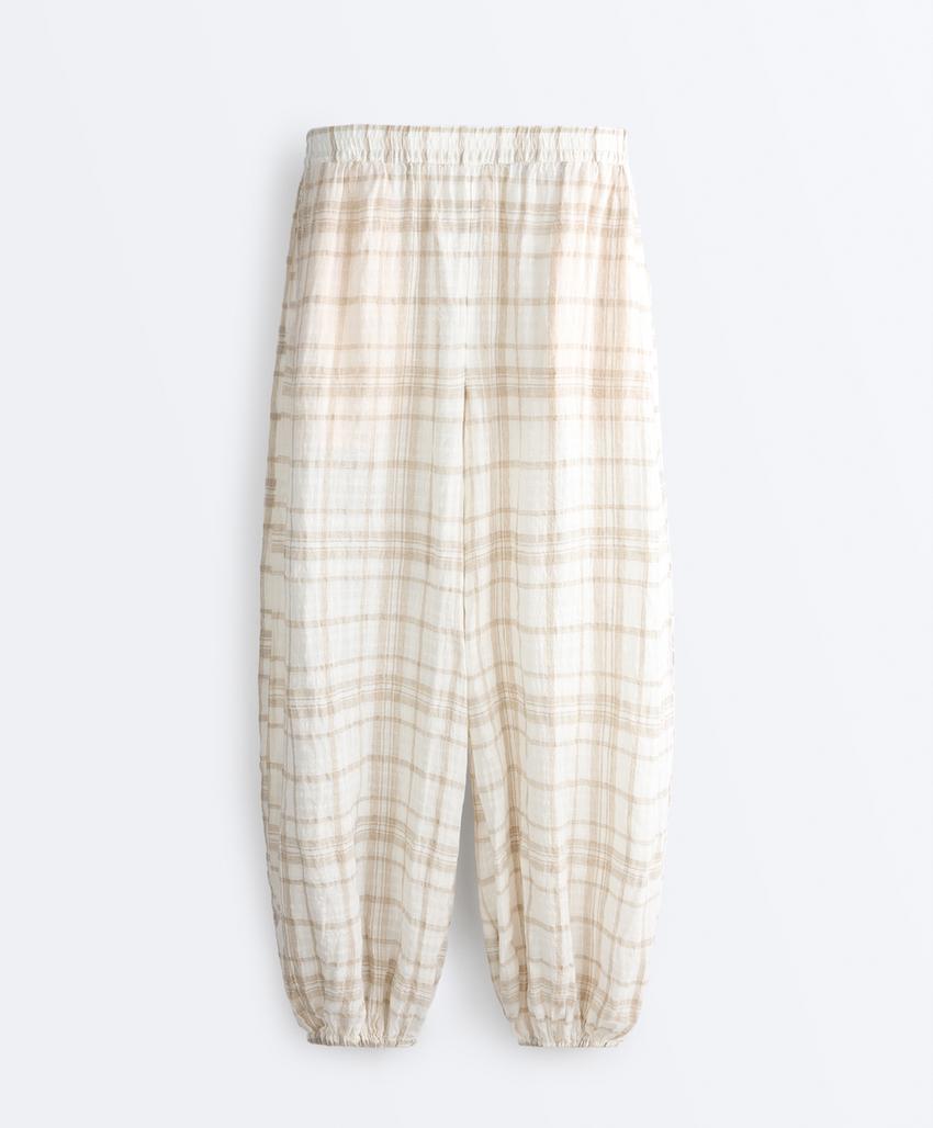 Брюки-блумеры из смесового льна и лиоцелла