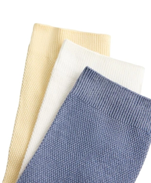 3 пары классических носков пике из смесового хлопка- Заказать в России