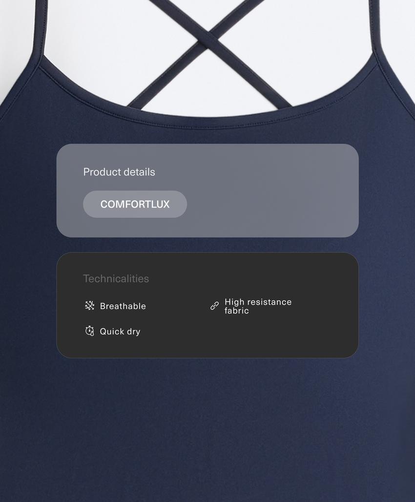 Комбинезон капри Comfortlux с перекрестной спинкой