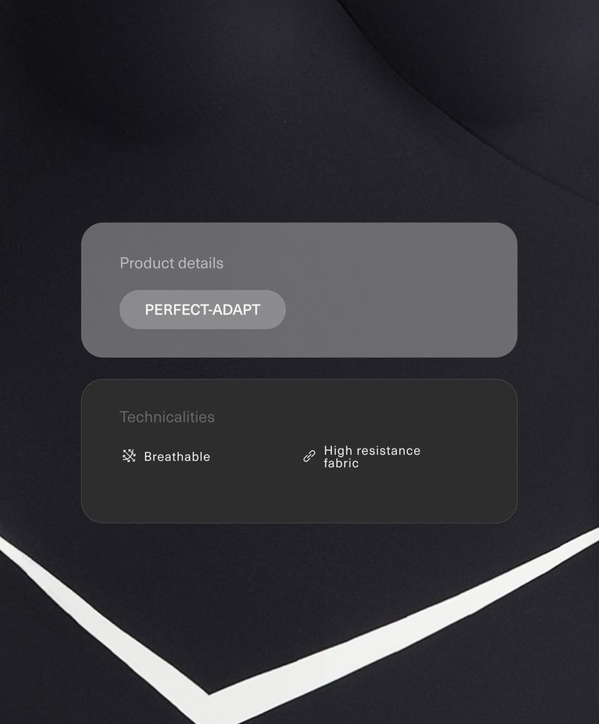 Длинный комбинезон Perfect-adapt без рукавов с контрастными деталями