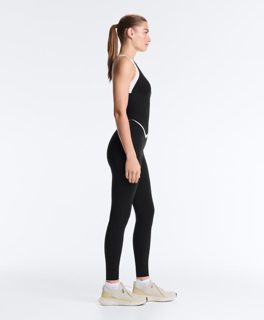 Длинный комбинезон Perfect-adapt без рукавов с контрастными деталями