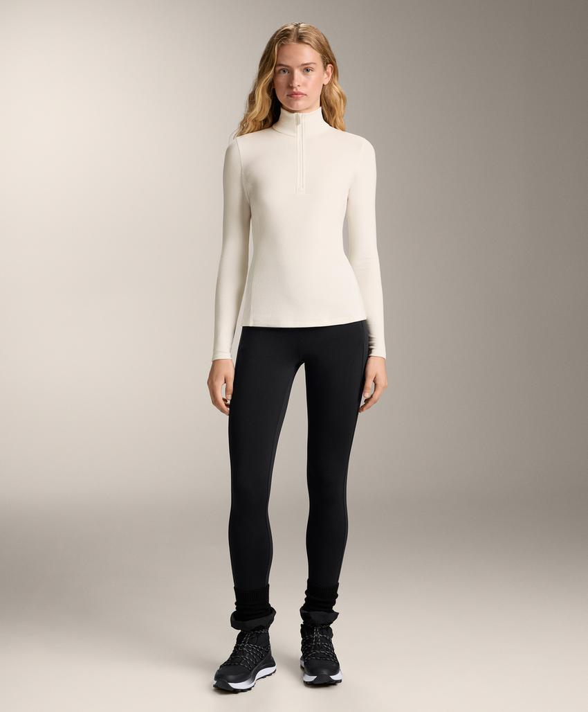 Термофутболка из флиса Base Layer с короткой молнией