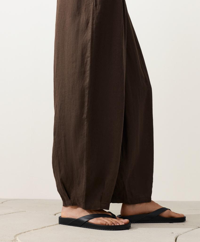 Брюки-бананы из 100%-го льна