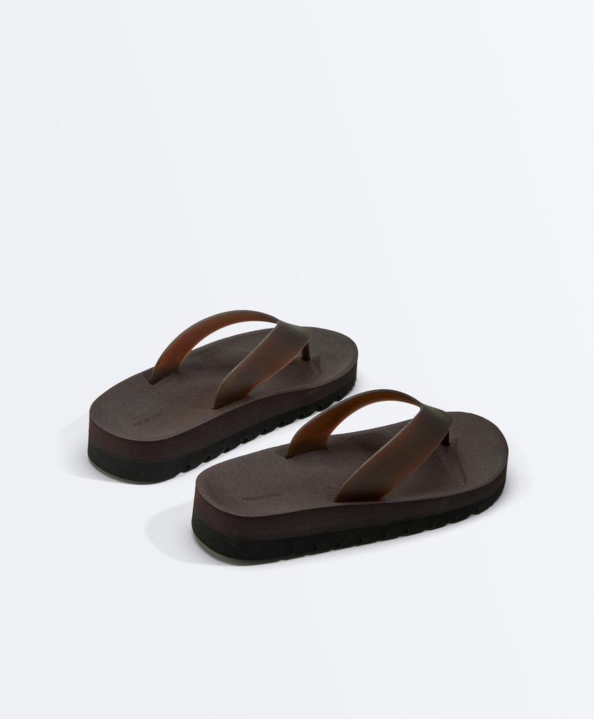 Sandálias de banho de plataforma