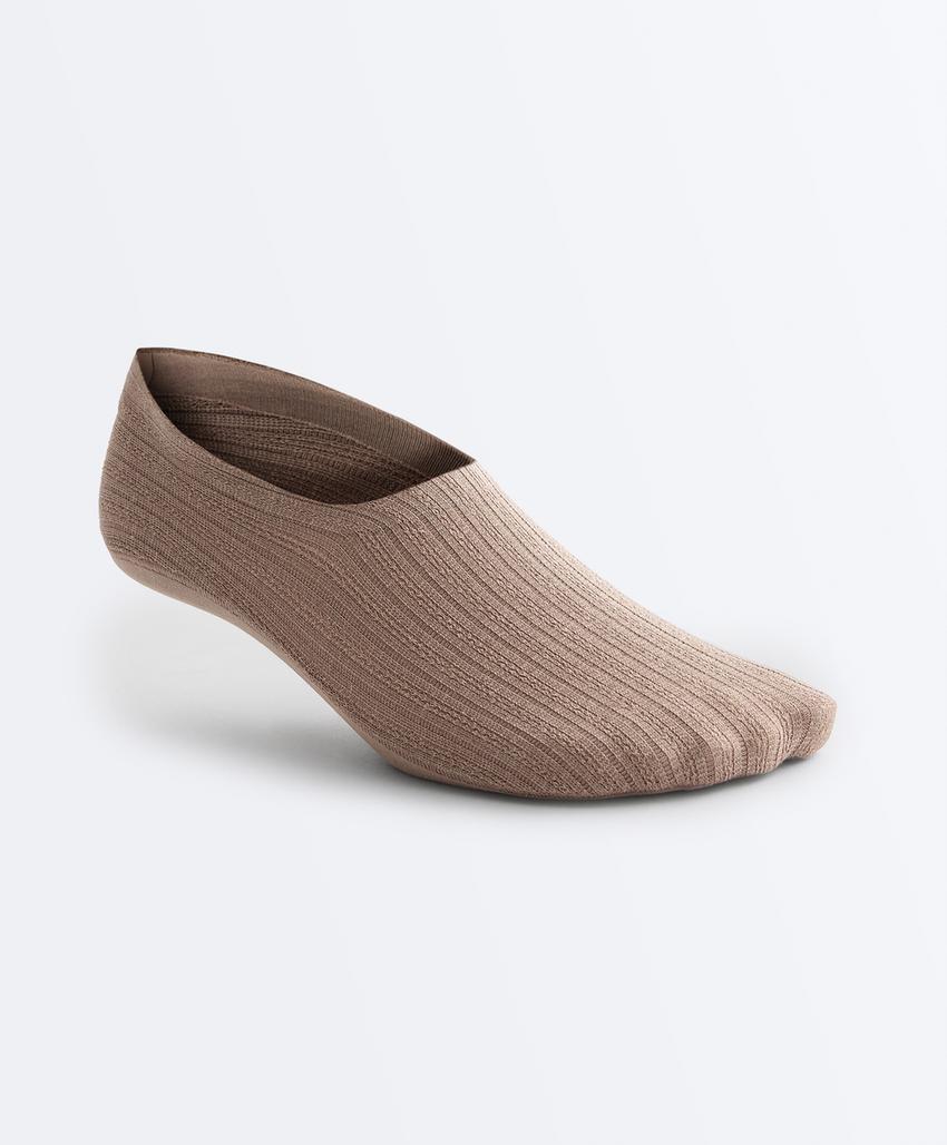 2 пары носков-следков из хлопка с высоким вырезом