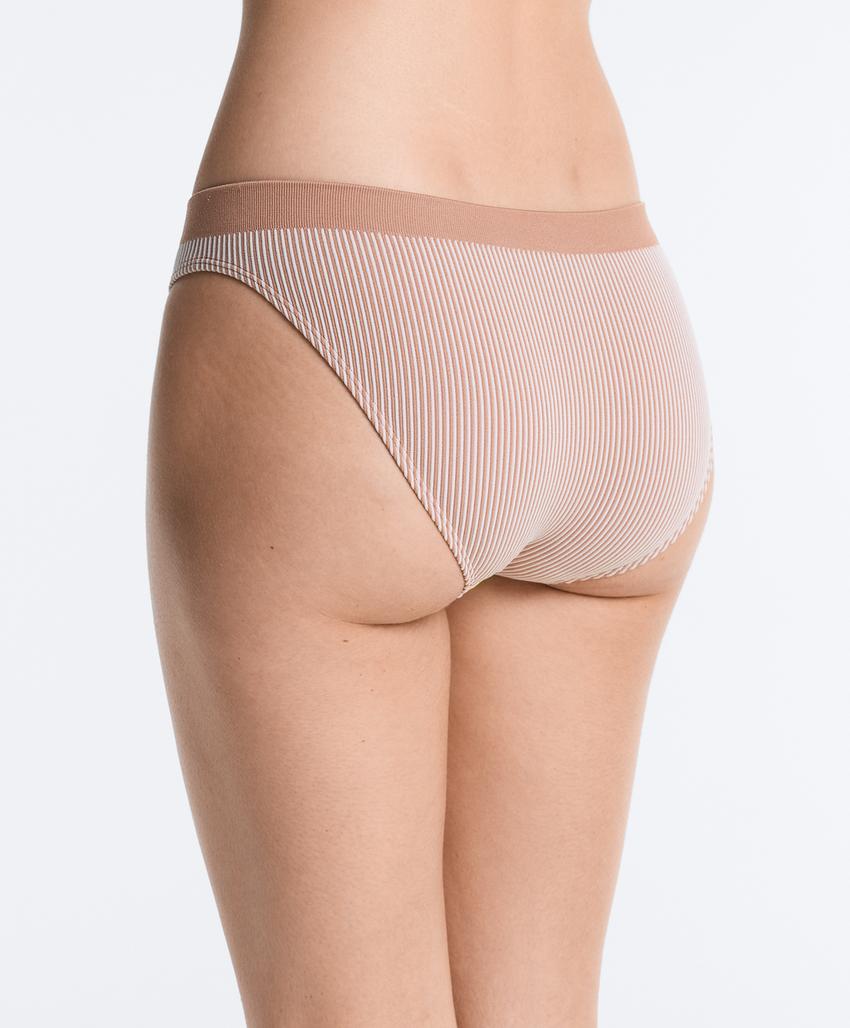 3 бесшовных трусов Seamless из мягкой ткани в полоску