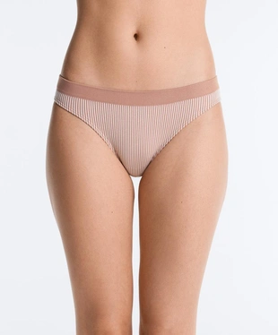 3 бесшовных трусов Seamless из мягкой ткани в полоску- Заказать в России