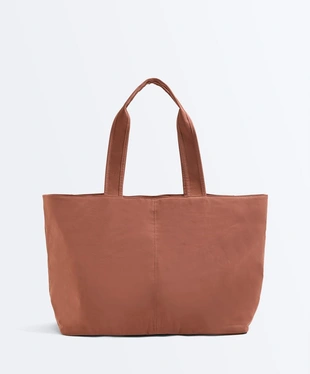 Мягкая сумка-шопер на молнии- Заказать в России