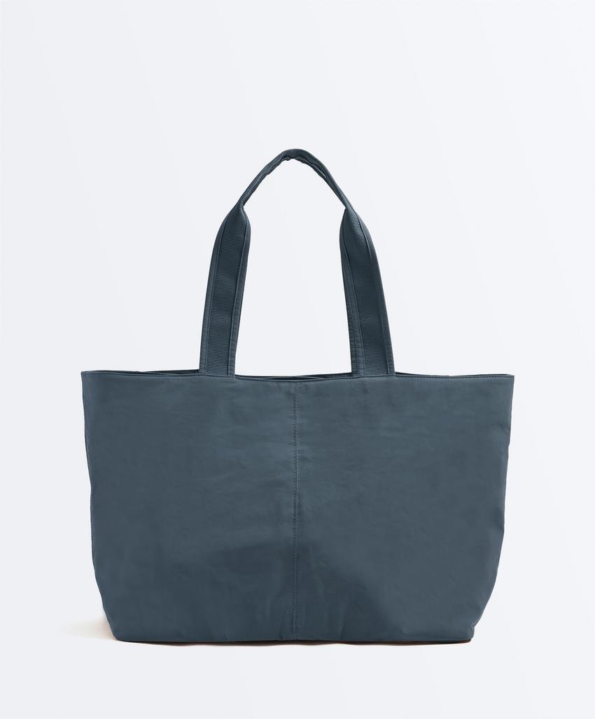 Мягкая сумка-шопер на молнии