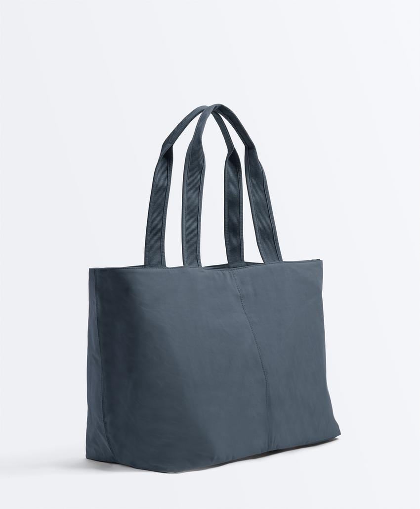 Мягкая сумка-шопер на молнии