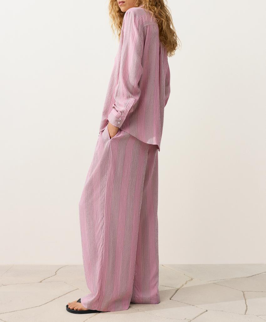 Прямые брюки в полоску