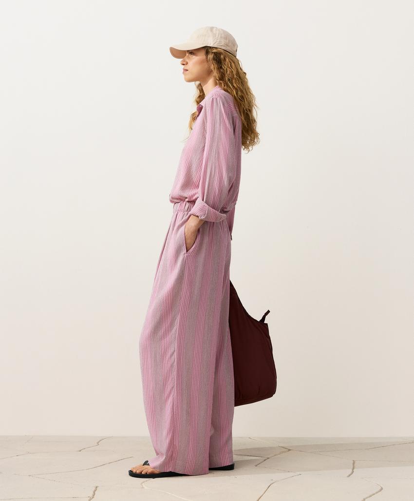 Прямые брюки в полоску