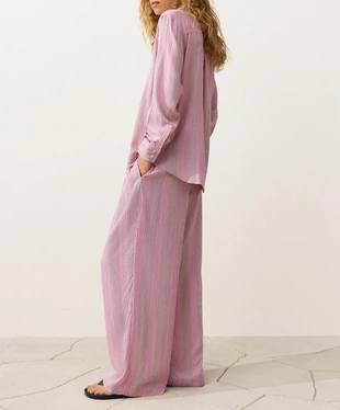 Прямые брюки в полоску- Заказать в России