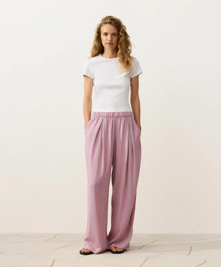 Прямые брюки в полоску- Заказать в России