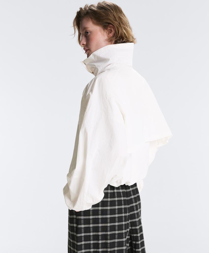 Укороченная водоотталкивающая куртка Track с высоким воротником