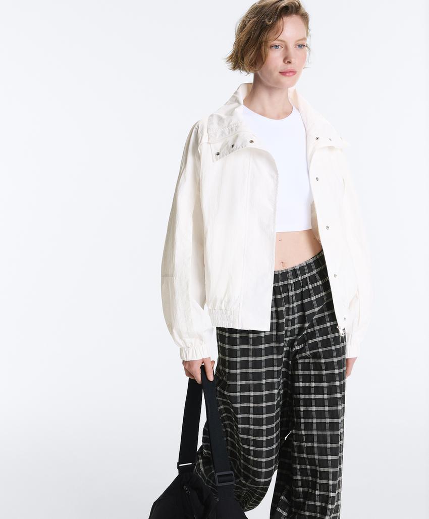 Укороченная водоотталкивающая куртка Track с высоким воротником