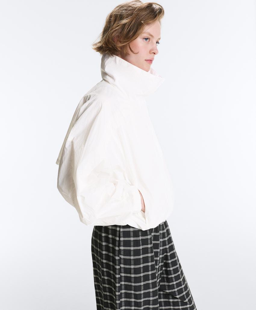 Укороченная водоотталкивающая куртка Track с высоким воротником