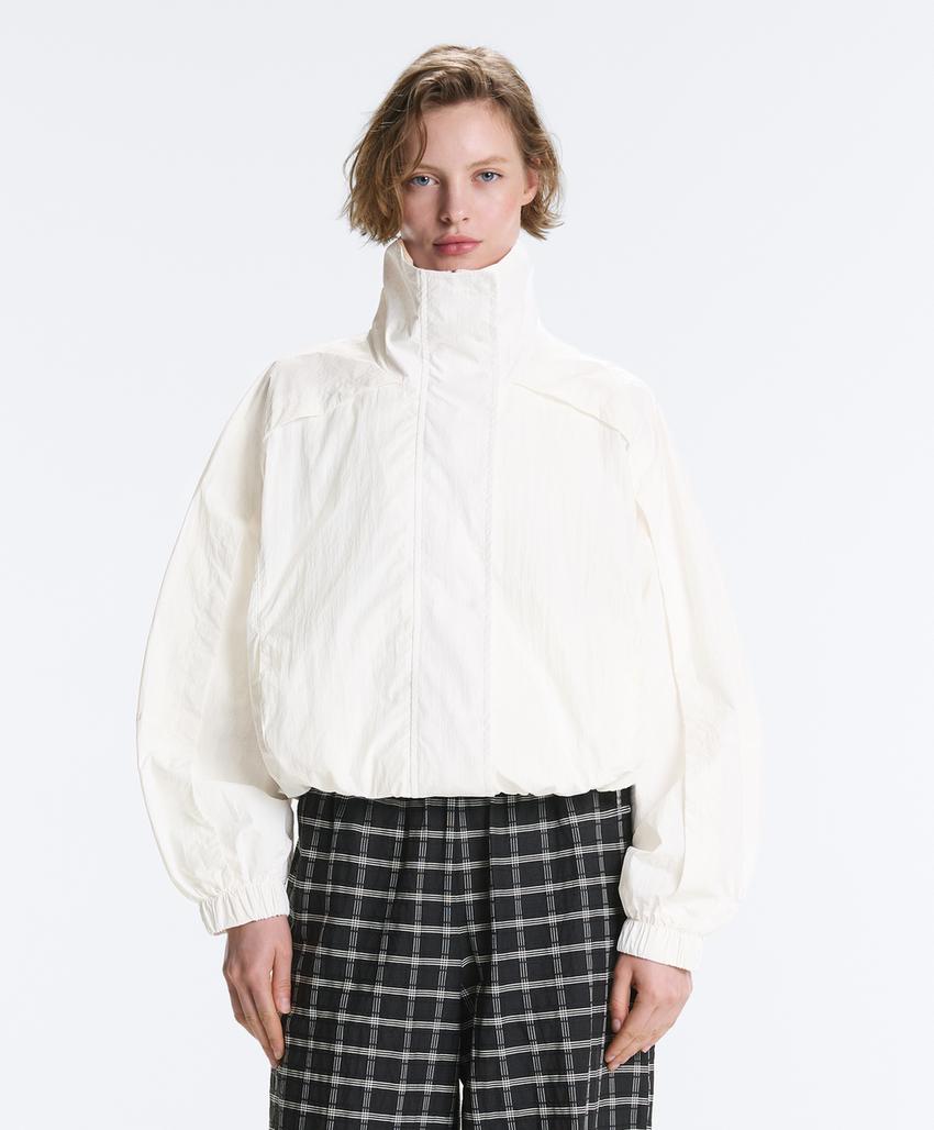 Укороченная водоотталкивающая куртка Track с высоким воротником