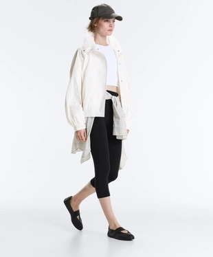 Укороченная водоотталкивающая куртка Track с высоким воротником- Заказать в России