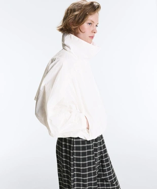 Укороченная водоотталкивающая куртка Track с высоким воротником- Заказать в России