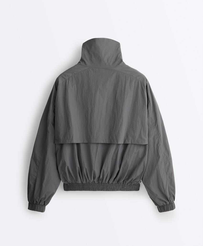 Укороченная водоотталкивающая куртка Track с высоким воротником