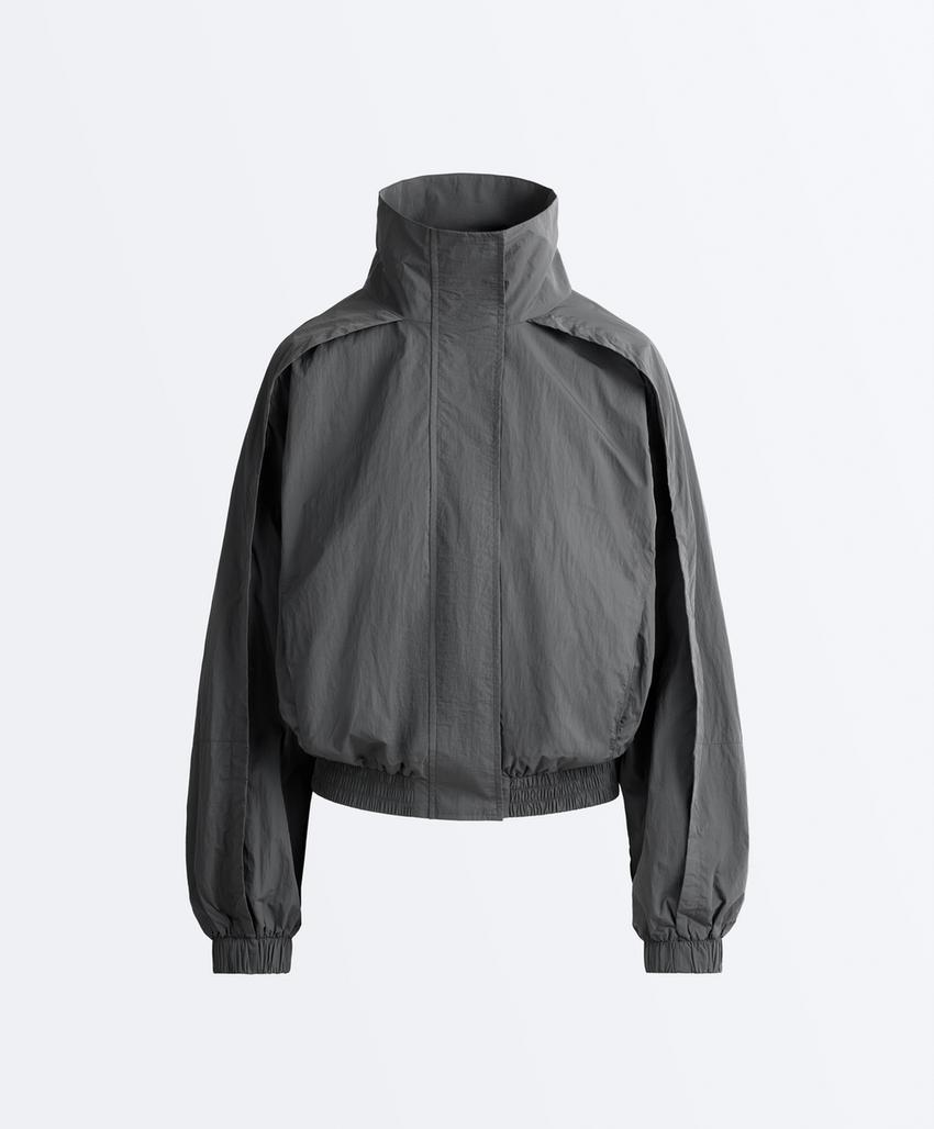 Укороченная водоотталкивающая куртка Track с высоким воротником