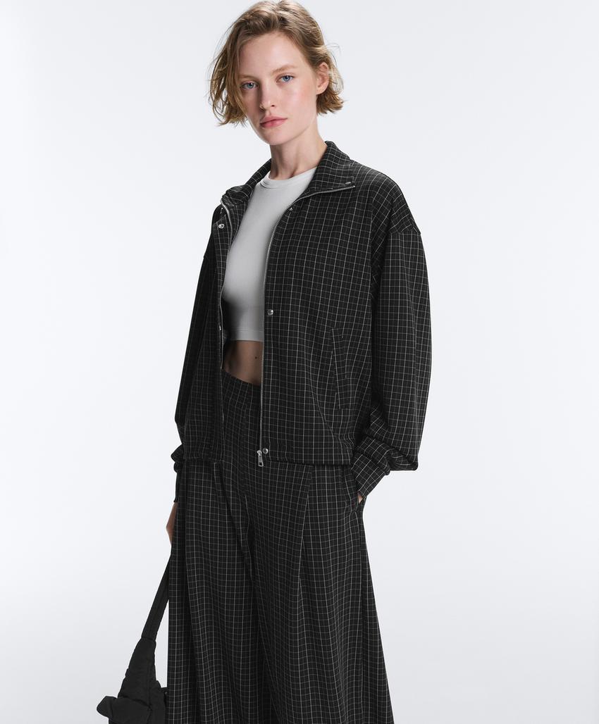 Куртка пике с воротником-стойкой