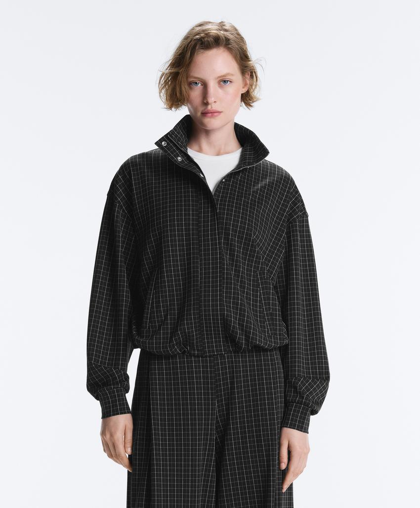 Куртка пике с воротником-стойкой